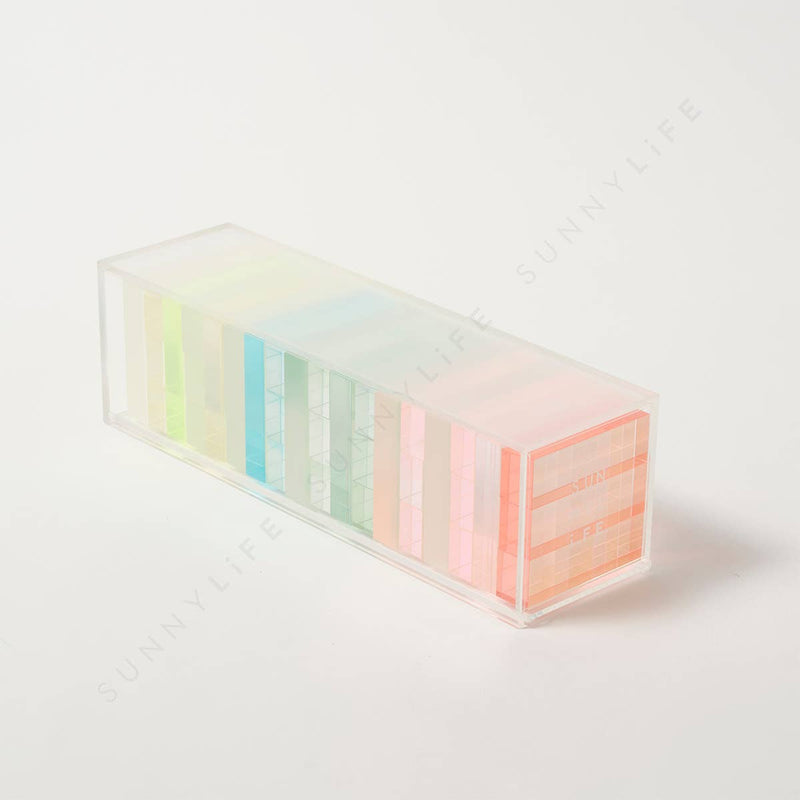 Ombre Lucite Jumbling Tower Sherbert