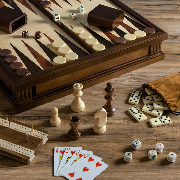 Chess 7-in-1 Heirloom Edition includes cards, dice & more