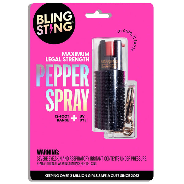 Self-Defense Spray | Black Rhinestone