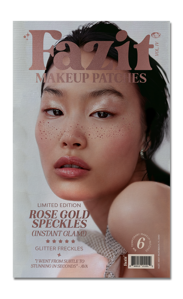 Rose Gold Stardust Speckles Makeup Patches