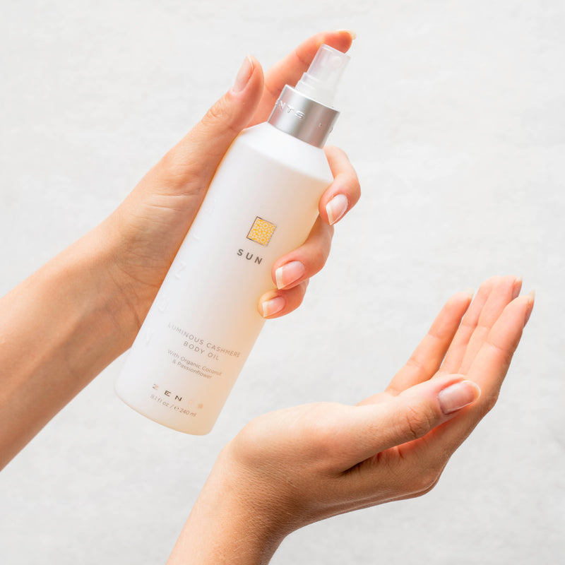 Sun, ZENTS Luminous & Moisturizing Cashmere Body Oil