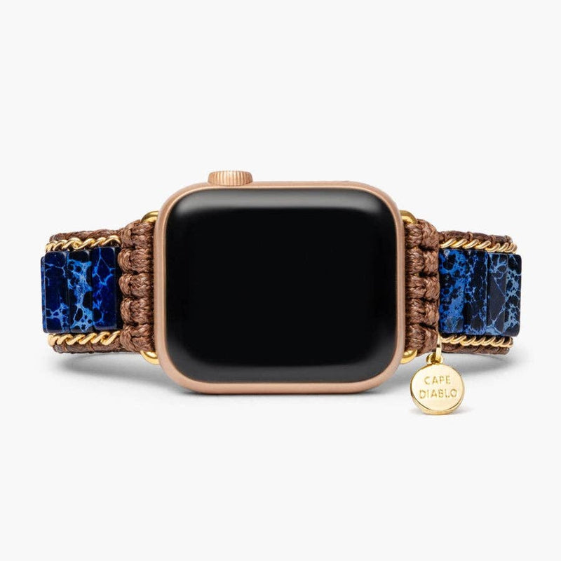 Tranquil Aura Lapis Lazuli Western Apple Watch Strap
