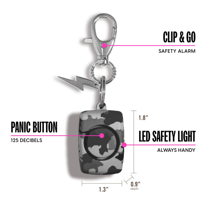 Mini Personal Alarm | Grey Camo