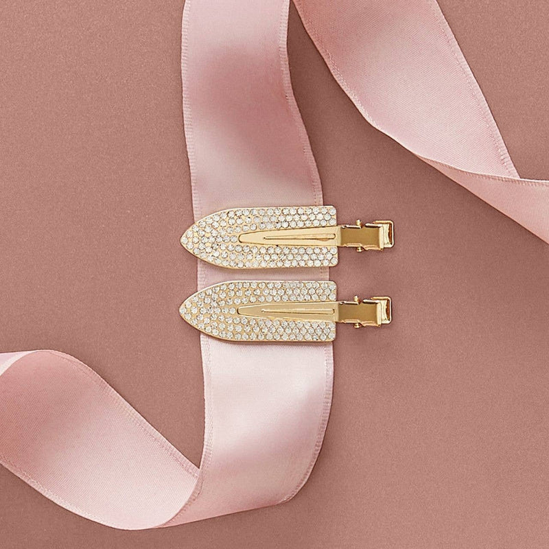 Gift of Glam Creaseless Clips 2pc Set - Rhinestone