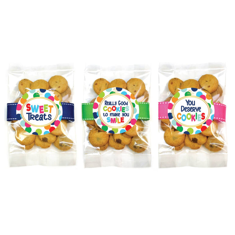 Cookie Bags - Lots of Dots Assorted - Small - 24 Bags