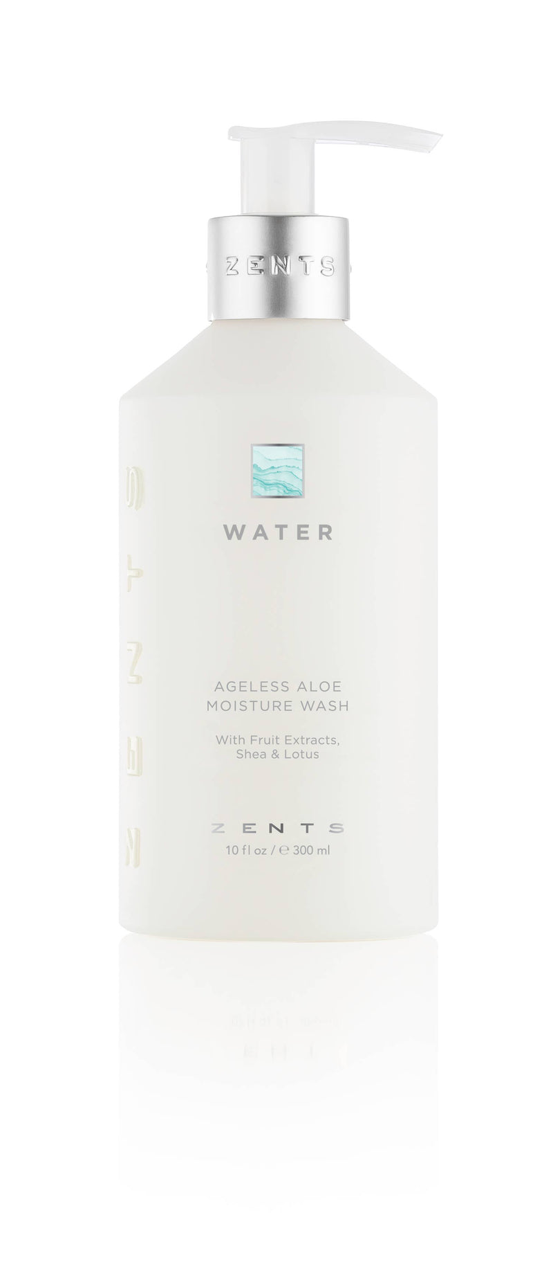 Water,  ZENTS Ageless Aloe Hand & Body Moisture Wash, 10oz