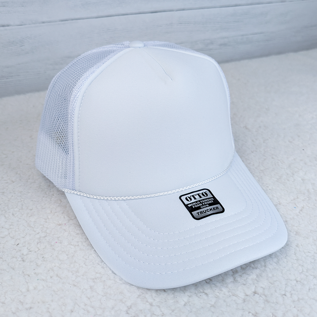 White Foam Trucker Hat