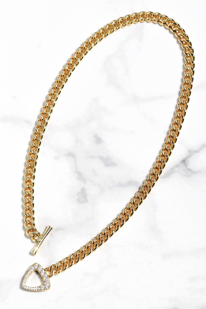 Triomphe Necklace- 14K Gold Vermeil