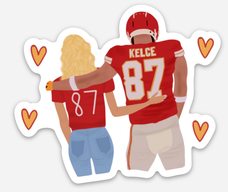 Taylor Swift and Travis Kelce 4 Ever Sticker