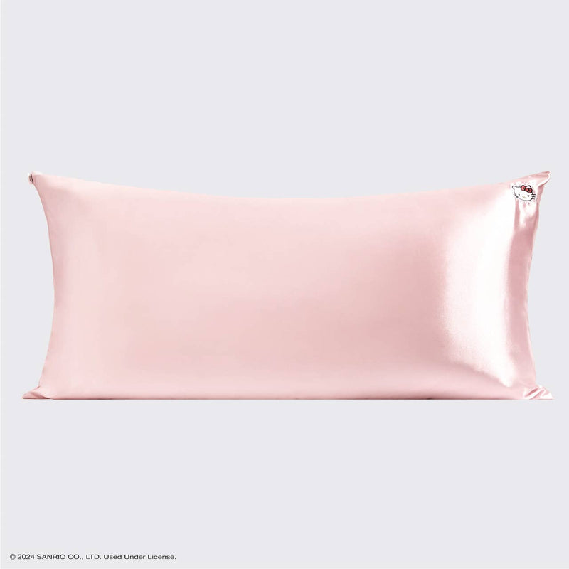 Hello Kitty x Kitsch Pillowcase King - Solid Pink Kitty Face