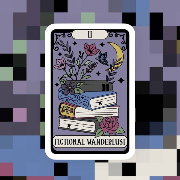 Fictional Wanderlust Tarot Reader Sticker