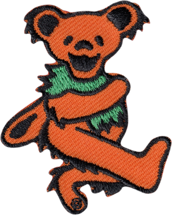 Patch - Grateful Dead - Jerry Bear - Orange With Green Neck