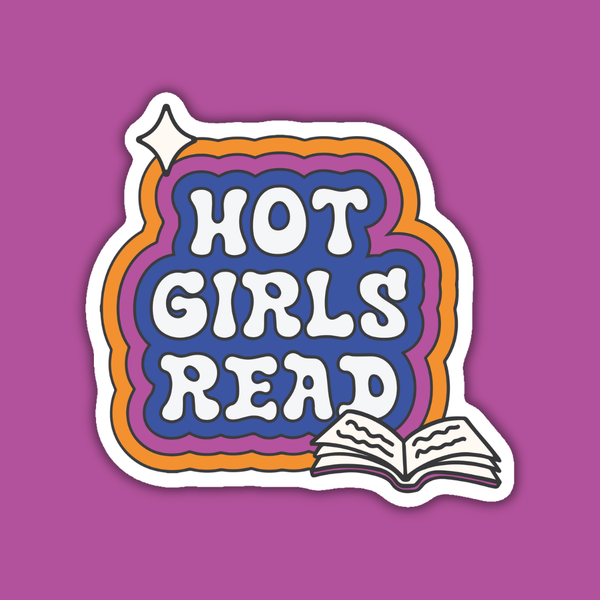 Hot Girls Read Vinyl Sticker