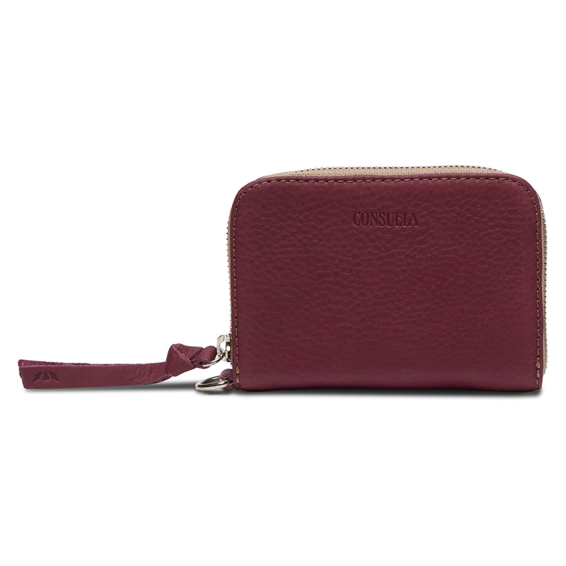 Plum Zippy Wallet