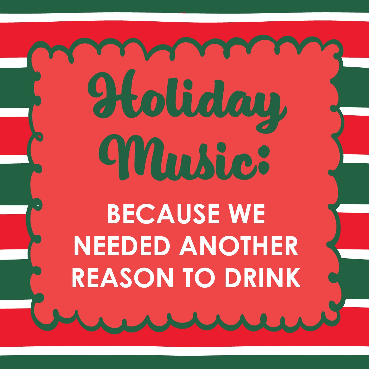 Music Square Metal Magnet - Drinks On Me – Mi Vida Uvalde
