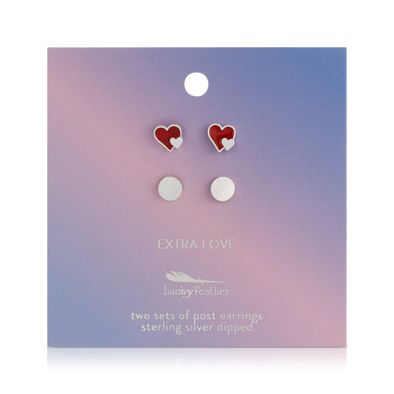 2pr - Hearts/Rounds (Silver) - Extra Love