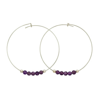 Multi Gemstone Hoops