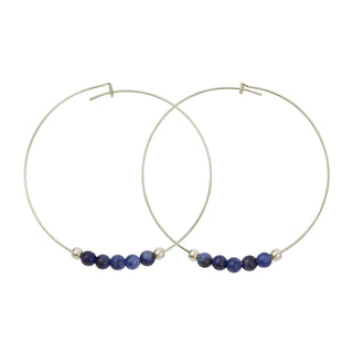 Multi Gemstone Hoops