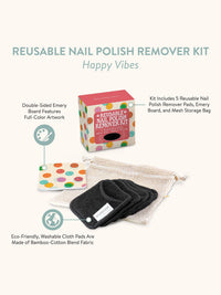 Happy Vibes Reusable Nail Polish Remover