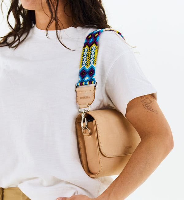 Blueberry Wide Woven Shoulder Strap