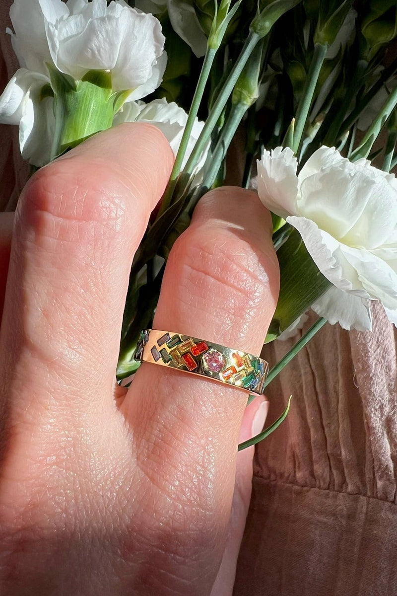 SUNBEAM RING- RAINBOW