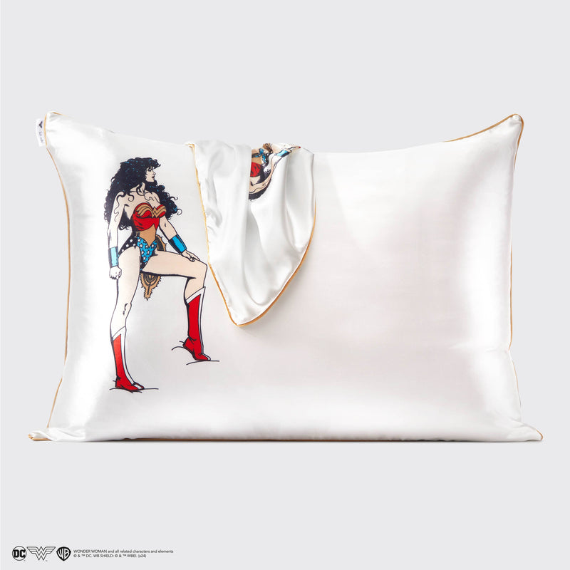 Wonder Woman x kitsch Satin Pillowcase- Believe In Wonder