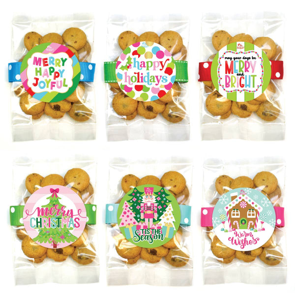Cookies - Christmas Holiday Small Cookie Bags Asst B