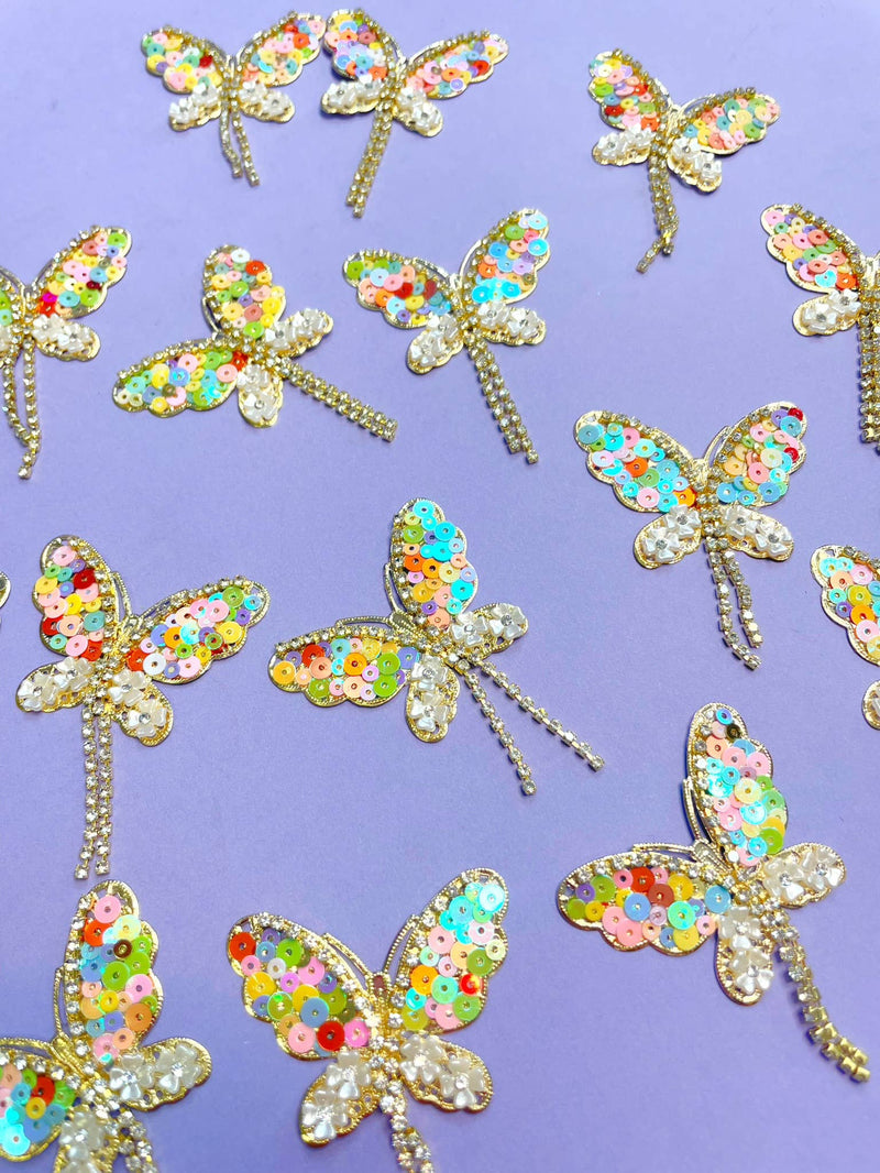 Lilliana Lightweight Butterfly Drops: Iridescent