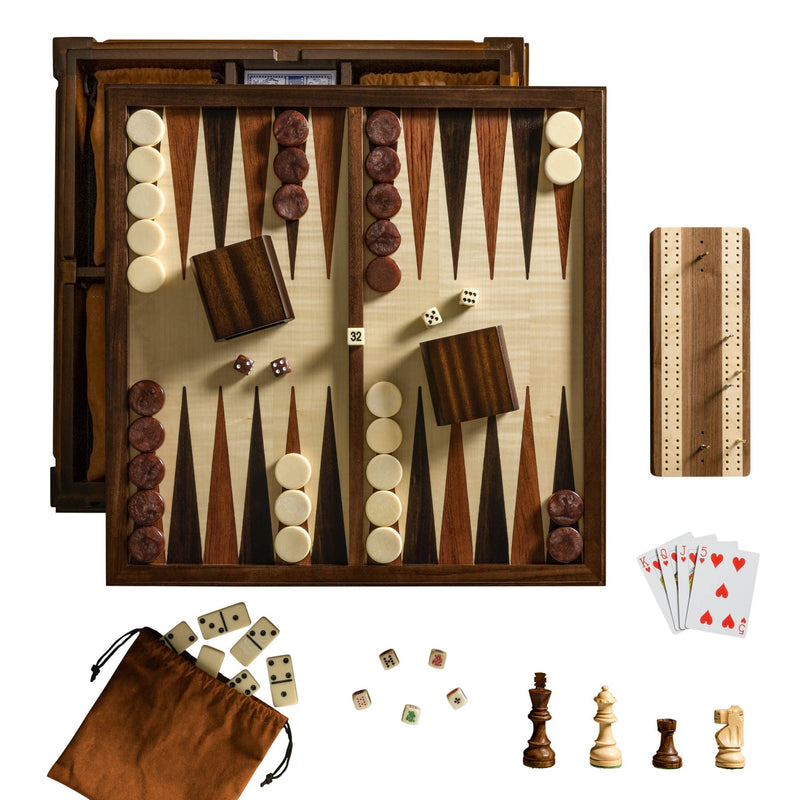 Chess 7-in-1 Heirloom Edition includes cards, dice & more