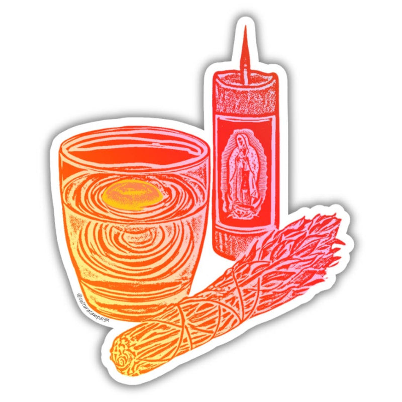 Pink & Orange Limpia Sticker