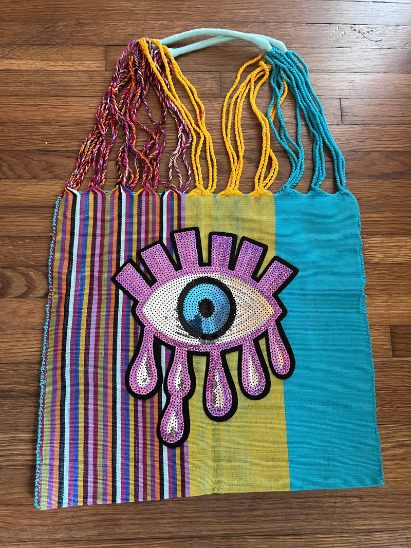 Hammock bag - One of a kind handmade bag with Patch