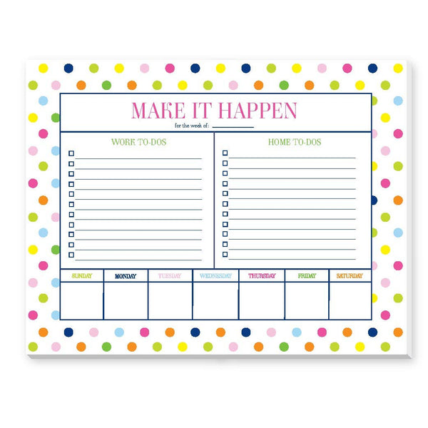 MAKE IT HAPPEN PLANNER PAD