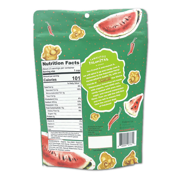 Tamalitoz Divine Watermelon Palomitaz Popcorn 12CT