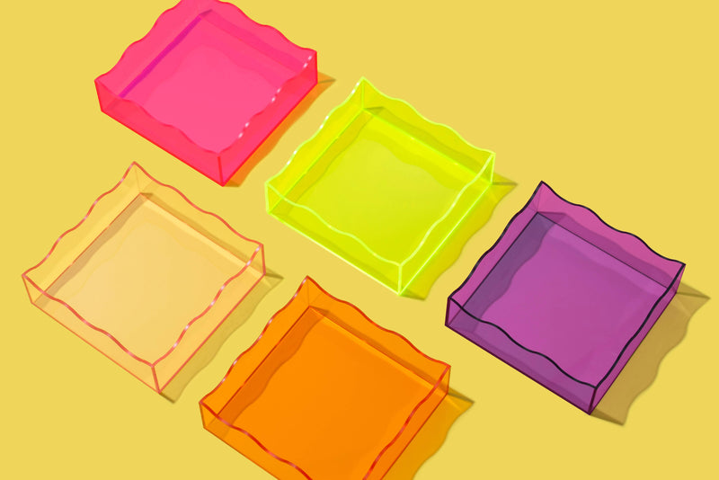 Wavy Tray - Square - Green