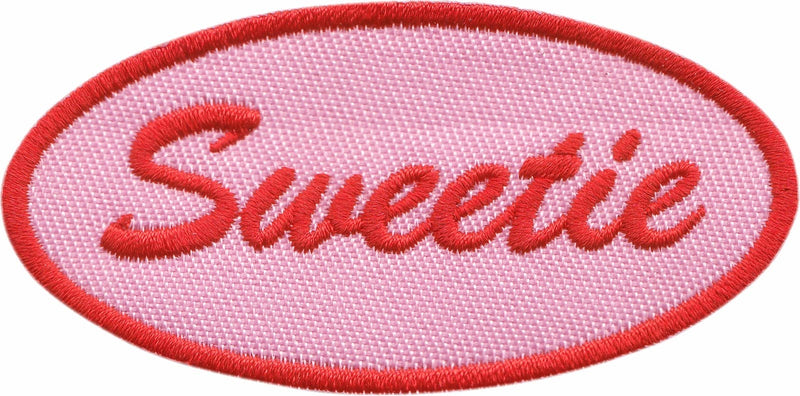 Patch - "Sweetie" - Pink Retro Diner Name Tag