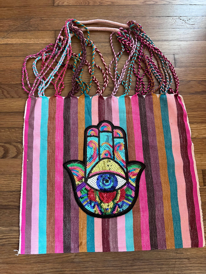 Hammock bag - One of a kind handmade bag with Patch