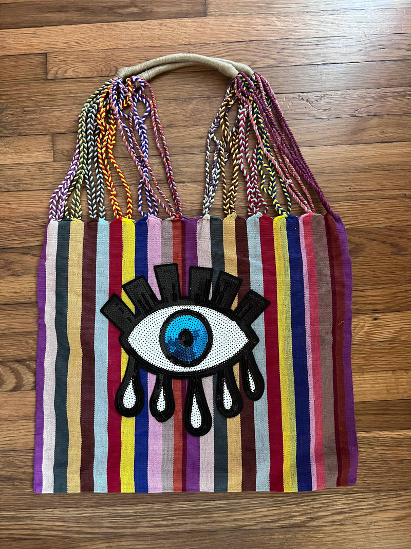 Hammock bag - One of a kind handmade bag with Patch