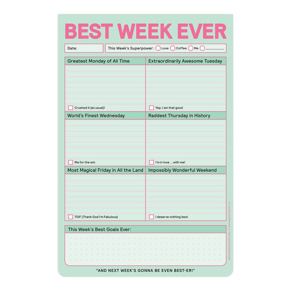 Best Week Ever Pad (Pastel Version)