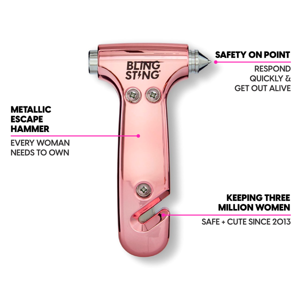 Emergency Escape Hammer | Blush 
Pink