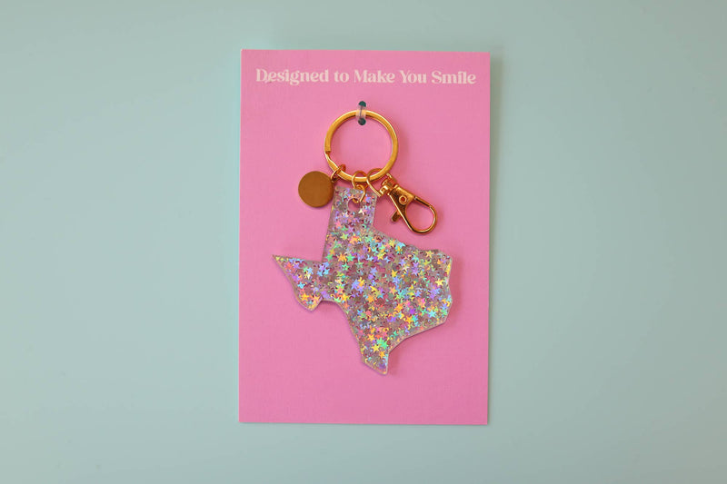 Texas Keychain – Modern Acrylic State Charm