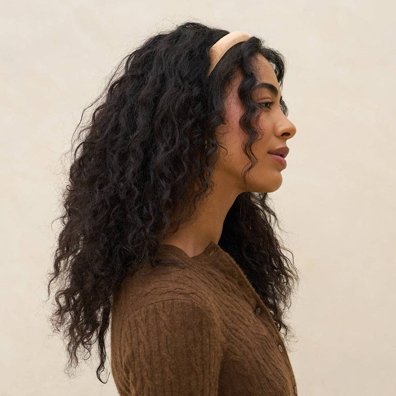 Cream & Camel Satin & Velvet Headbands