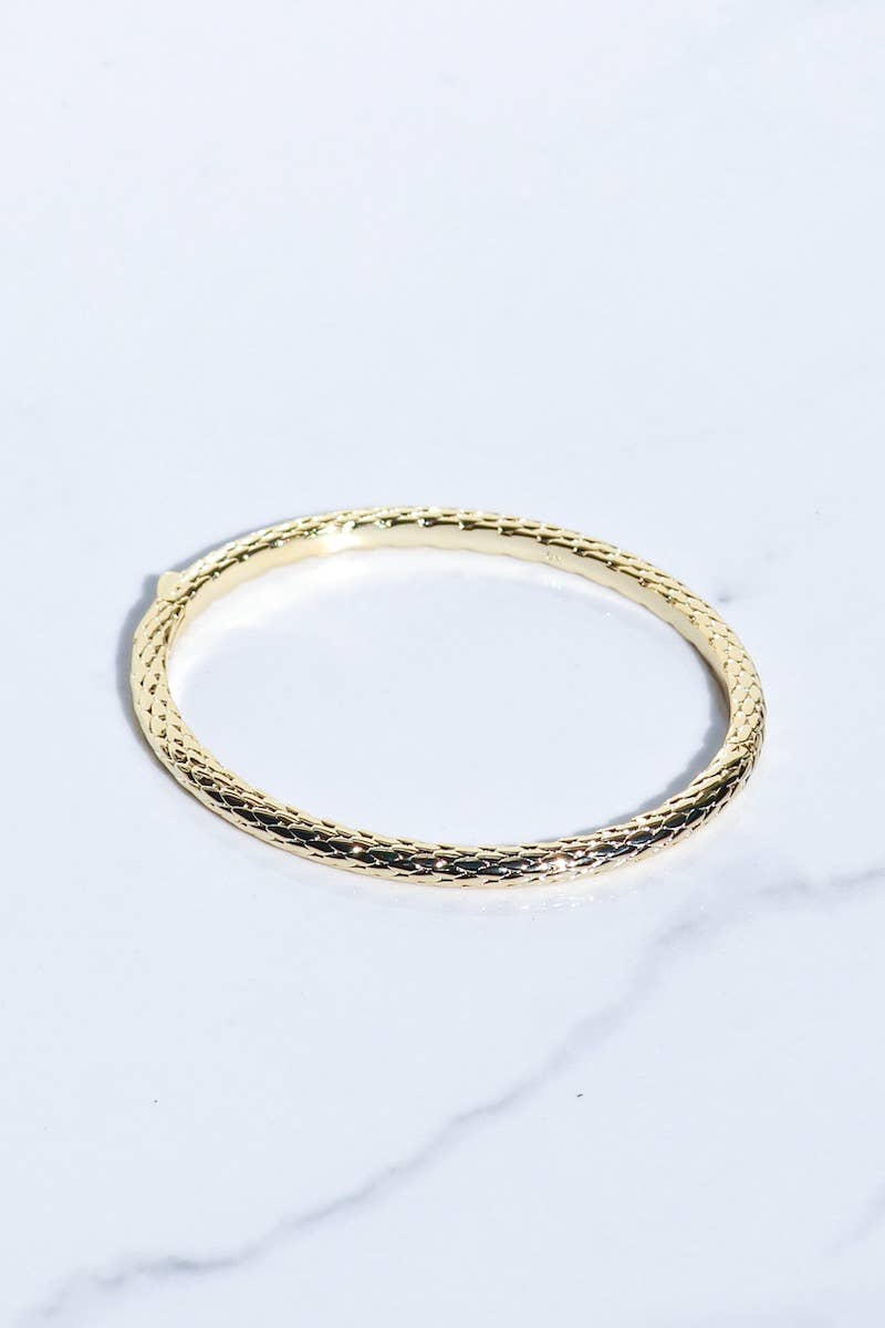 BALI BANGLE- 14K GOLD VERMEIL