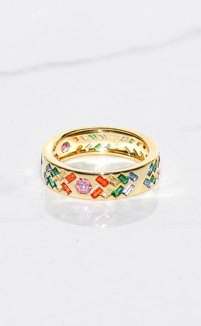 SUNBEAM RING- RAINBOW