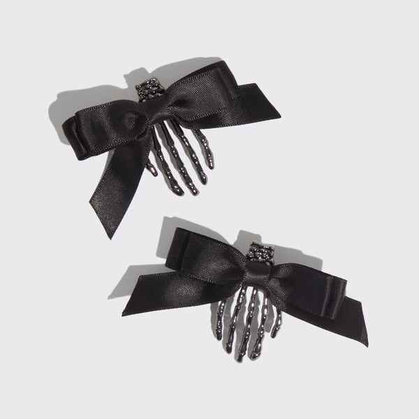 Skeleton Flat Claw Clips 2pc Set