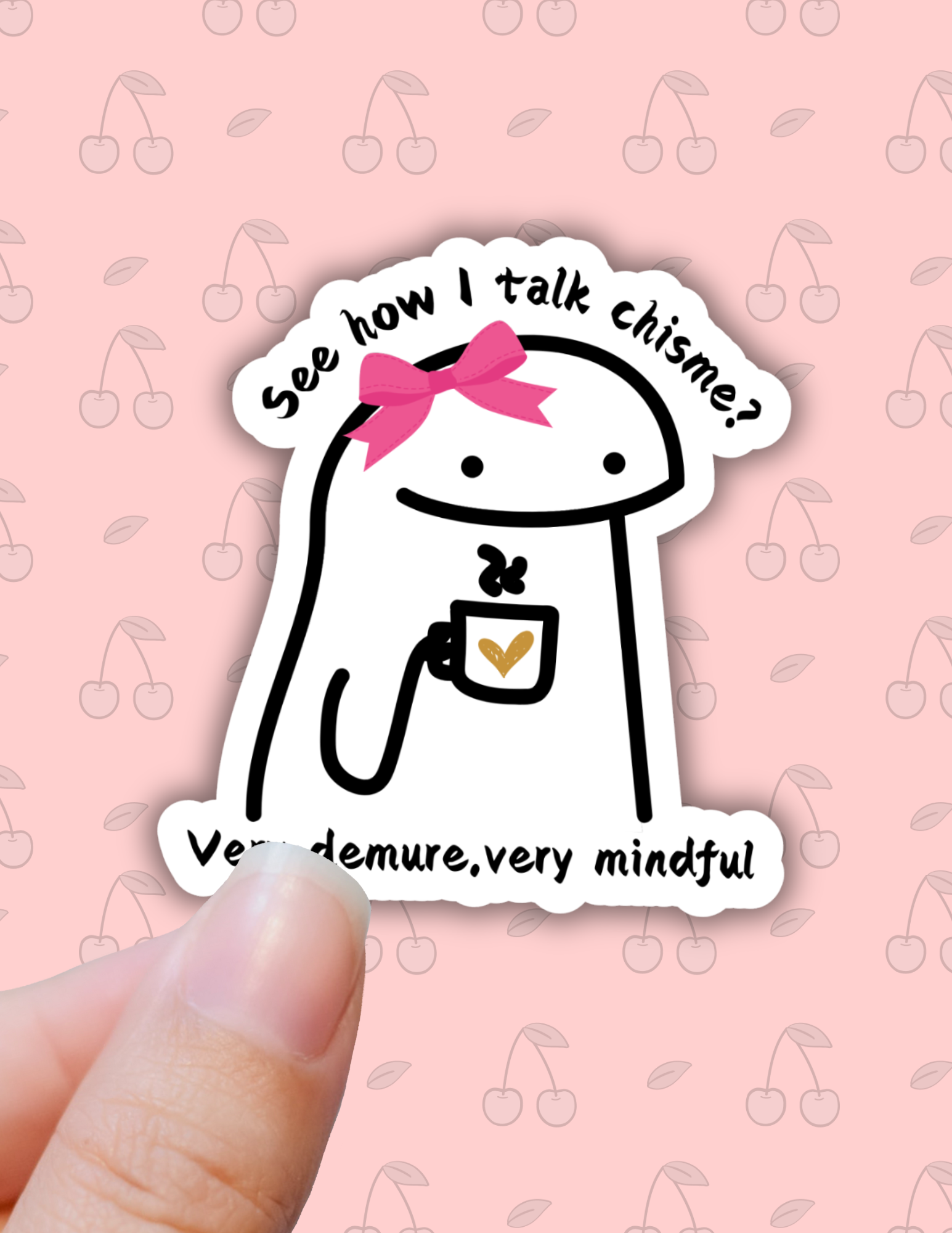 Very demure latinx sticker,chisme,funny,laptop decals – Mi Vida Uvalde