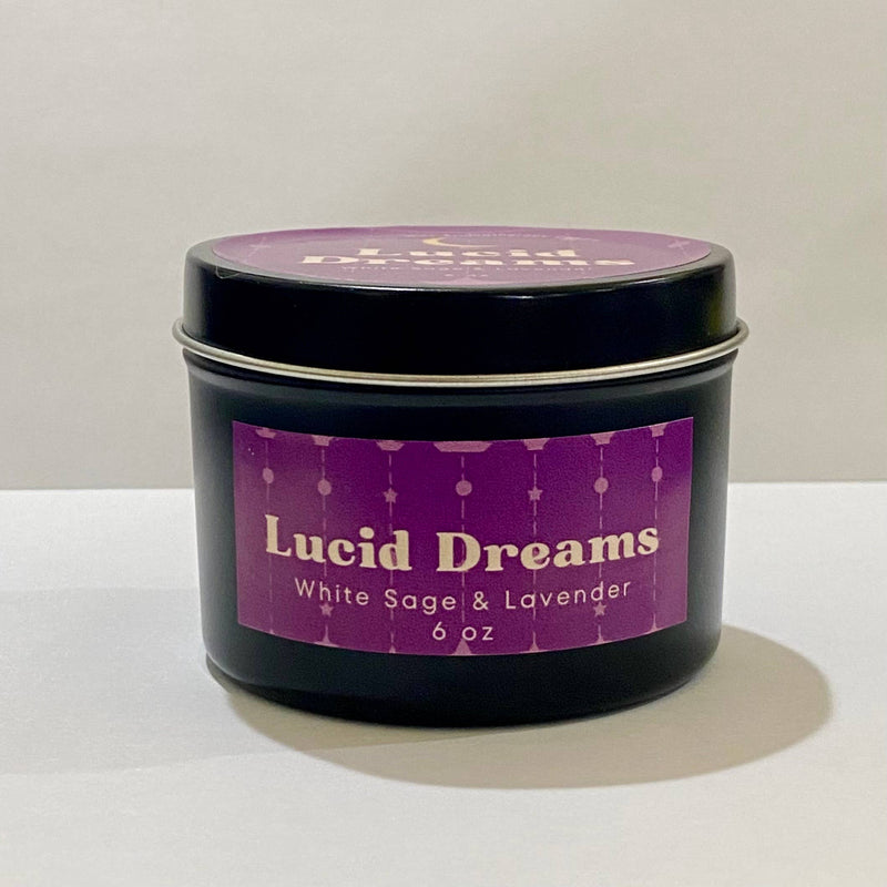 Lucid Dreams Soy Candle
White Sage & Lavender Scent
6 oz