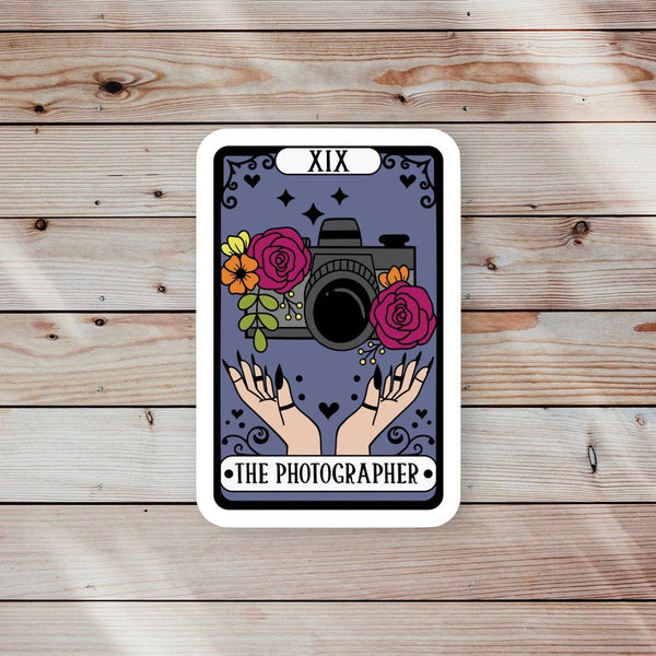 The Photographer Coffee Tarot Reader Sticker