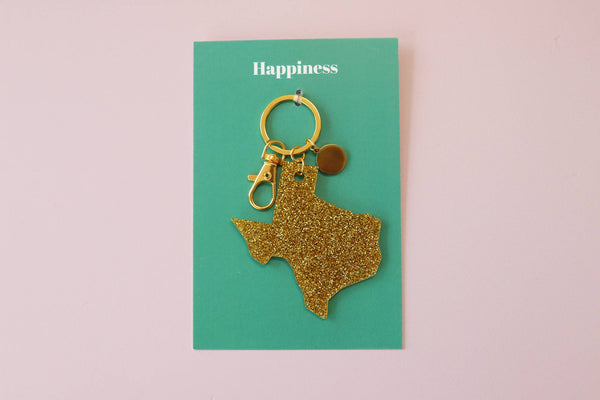 Texas Keychain – Modern Acrylic State Charm