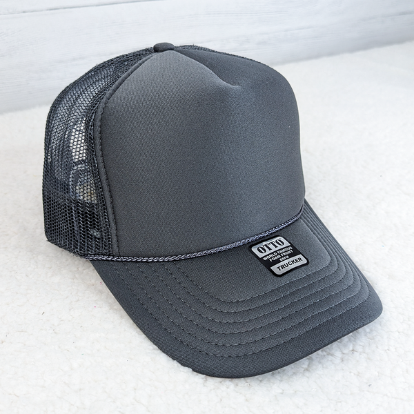 Grey Foam Trucker Hat