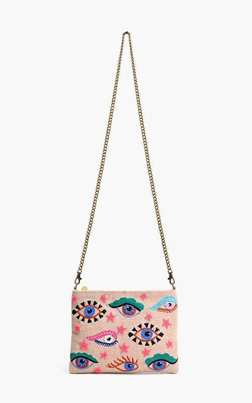 Mystic Gaze Pink Clutch